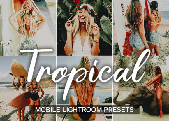Download 5 Mobile Lightroom Presets TROPICAL - Premium Resources