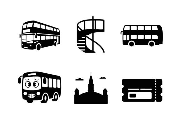 Download London Double-Decker Bus Icon Set - Premium Bundle